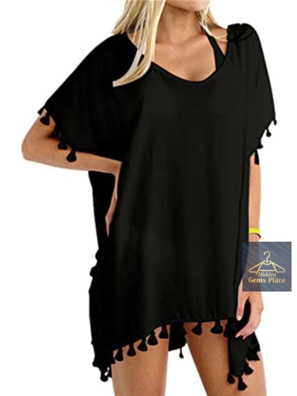 Womens Chiffon Tassel Swimsuit Cover Up Beach Coverups for Swimwear